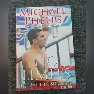 Michael Phelps Hardcover Book - No Limits The Will  to Succeed